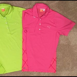 Womens PUMA moisture wicking golf shirts-Small